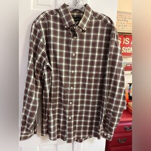Eddie Bauer Long Sleeve PlaidShirt Size Large